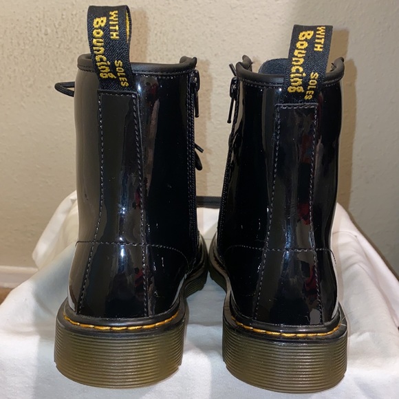Dr. Martens Patent Black Boots - Picture 5 of 9
